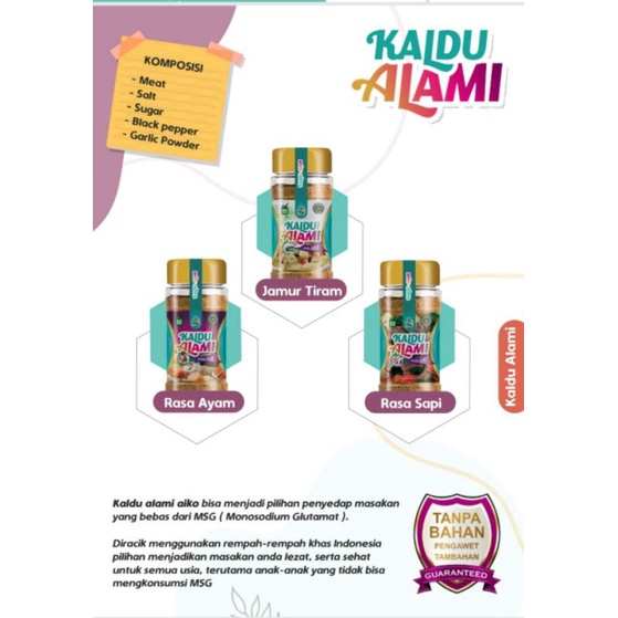 

KALDU ALAMI AIKO 70 Gram