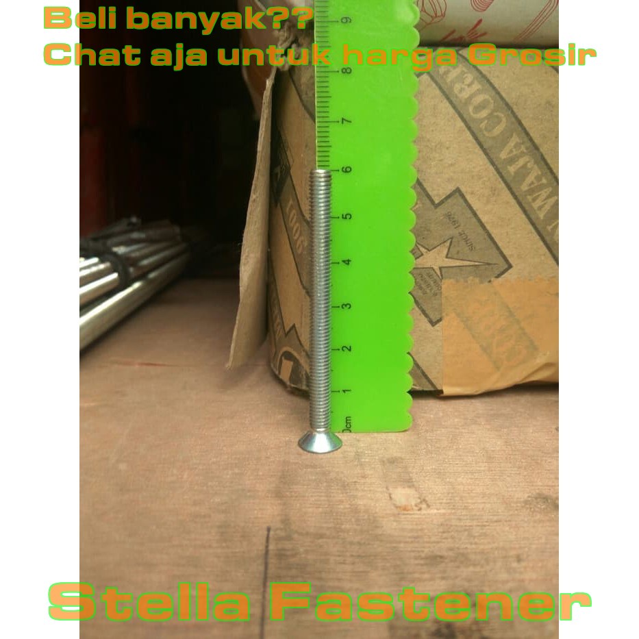 7 pcs Baut JF Drat 5mmx60mm / M5x60 Baut JF 60mm   Grosir Baut