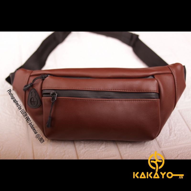 Tas pria kulit industri waterproof / tas selempang pria premium / Original / Kakayo