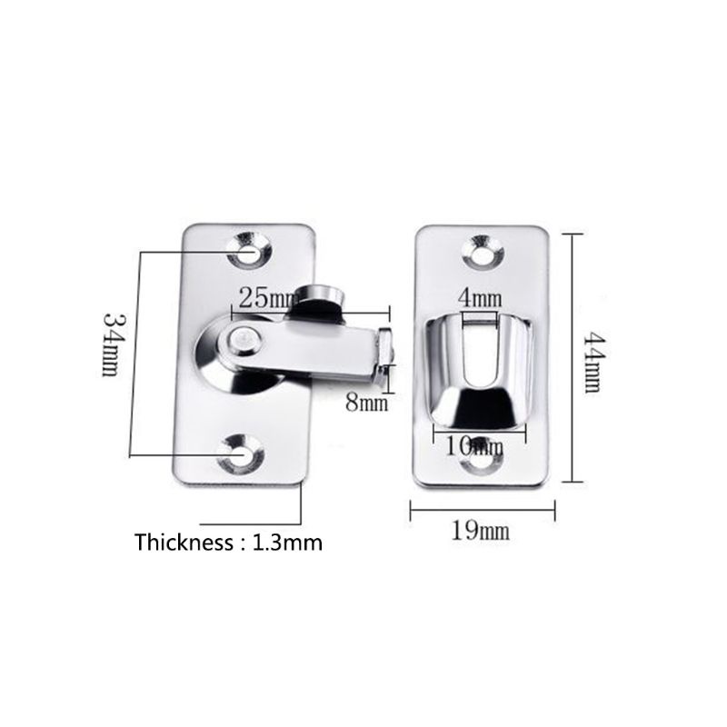 Cre Kait Kunci Pintu / Jendela Geser 90 Derajat Bahan Stainless Steel