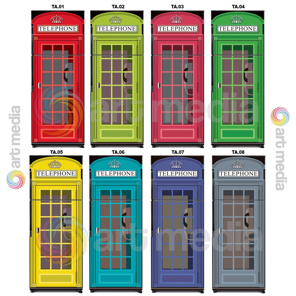 STIKER TELEPHON BOX KODE TA