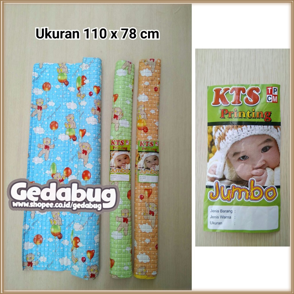 Perlak Bayi KTS Printing Jumbo | Alas ompol Bahan kedap Air | Gedabug