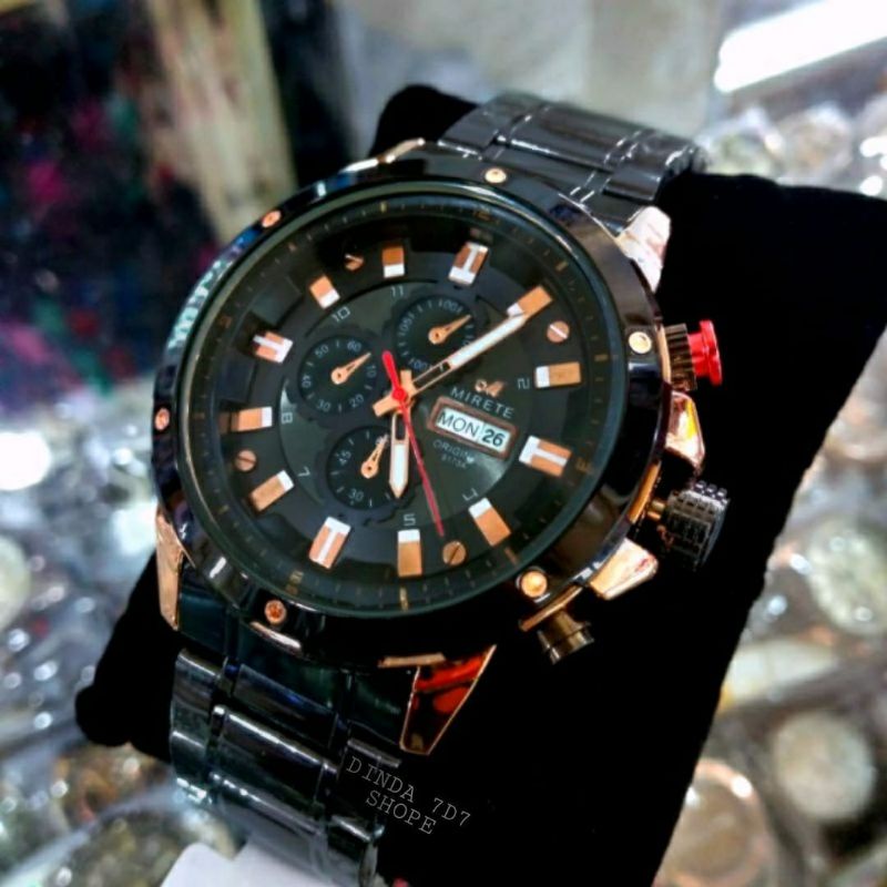 New! Jam Tangan Pria Mirete Original Anti Air || Tanggal Hari Aktif || Free Box Dan Batre Cadangan || Terlaris Dan Termurah || JAM Tangan Pria Analog Super Mewah Cod