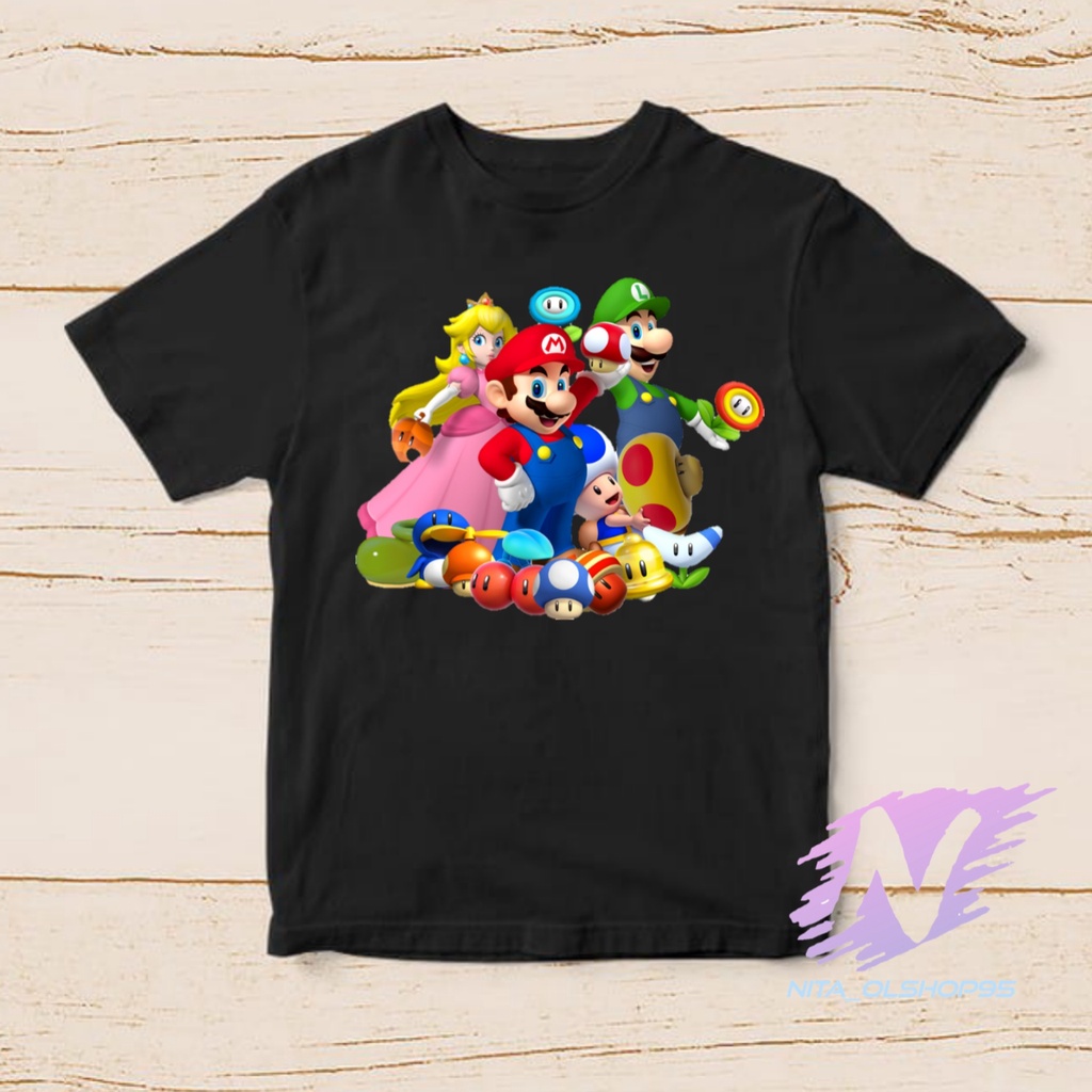 BAJU ANAK SUPER MARIO kaos anak super Mario GAME