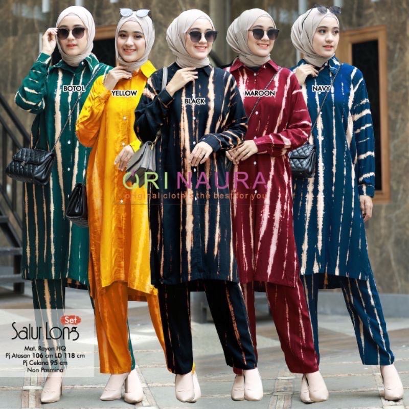 NAGITA ONE SET TUNIK RAYON JUMBO MOTIF TYEDIE