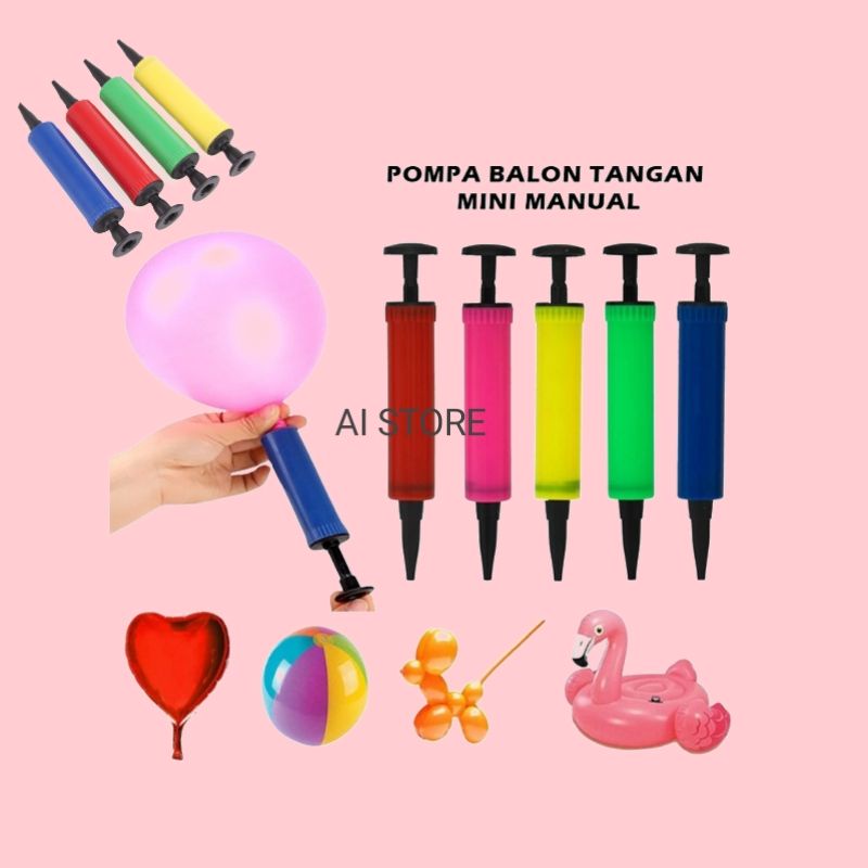 Pompa Pelampung  Tangan Manual / Pompa Balon Bola Manual Hand Pump Portable