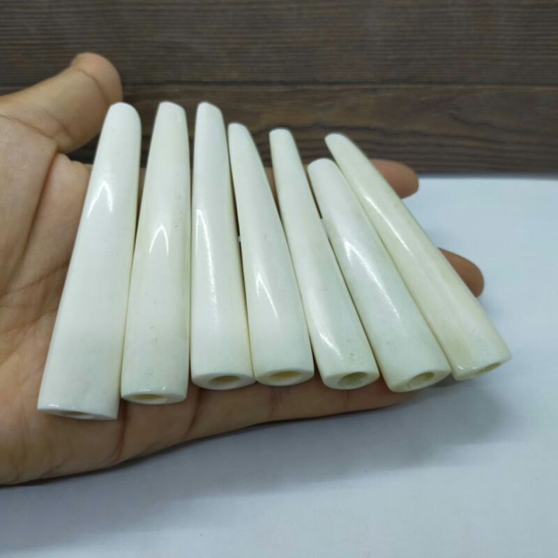 pipa rokok tulang sapi panjang 7 cm lubang multifungsi