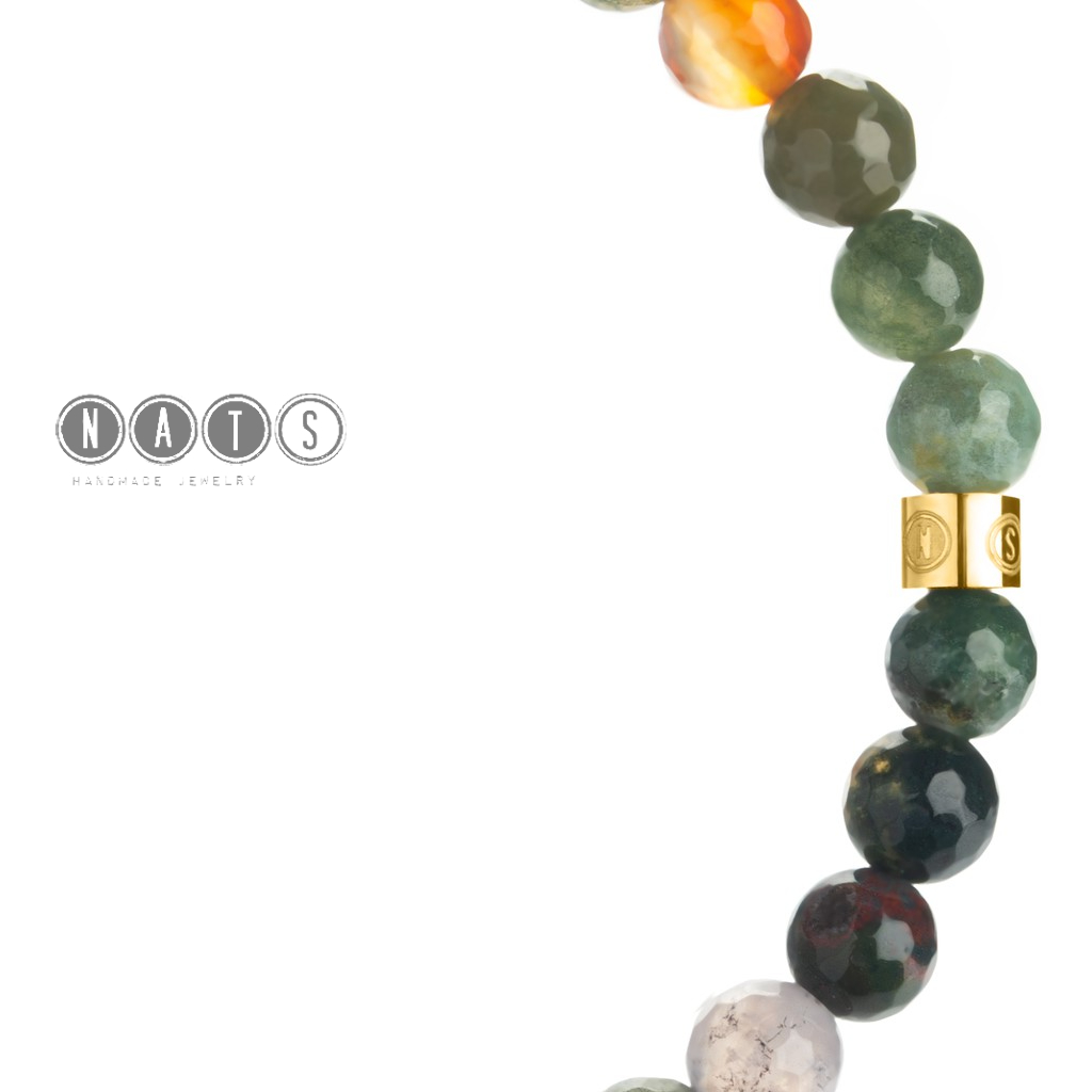 Nats Living: Gelang Batu Alam - Gelang Indiana Agate 6mm, Gelang Percaya Diri