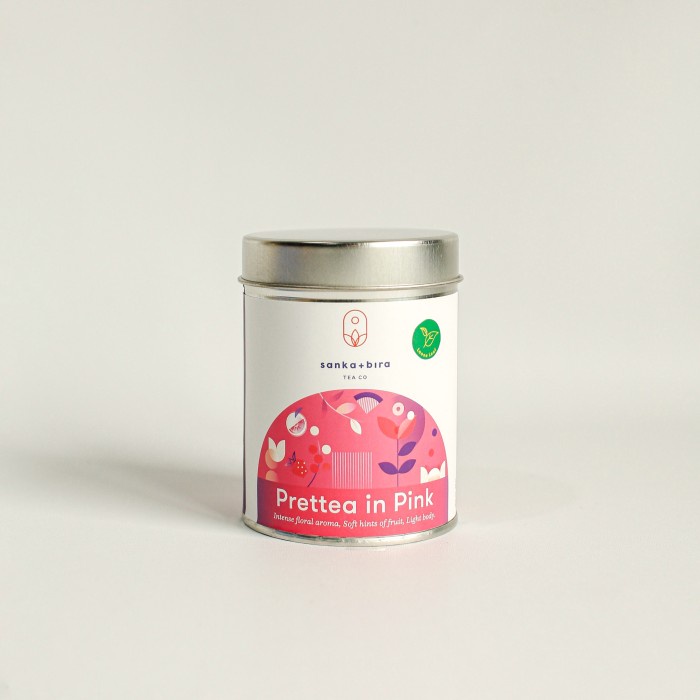 

Teh-Daun- Sanka+Bira Prettea In Pink (Tea Blend, White Tea Based) - Tea Can Loose -Daun-Teh 800 Teh-