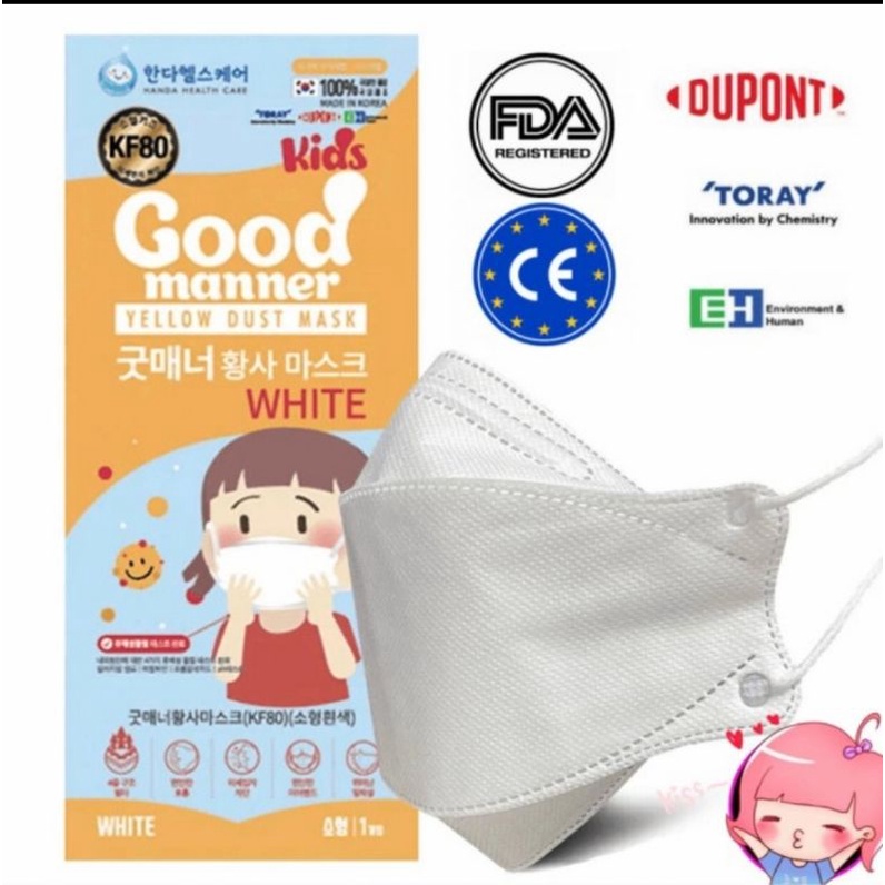 Good Manner Kids Mask KF94 / Masker Korea Anak