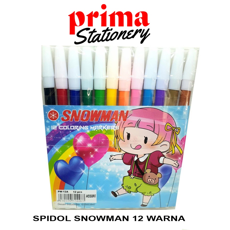 

Spidol Marker 12 Warna Colour Snowman