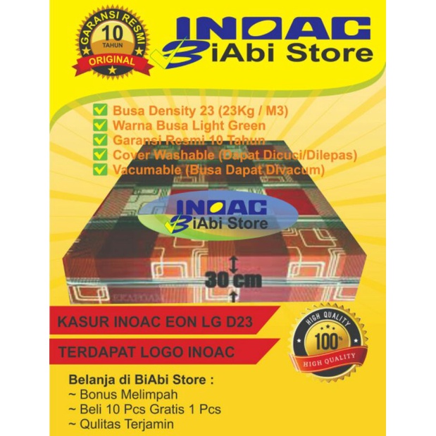 Kasur Busa INOAC EON D23 (Tebal 30cm)