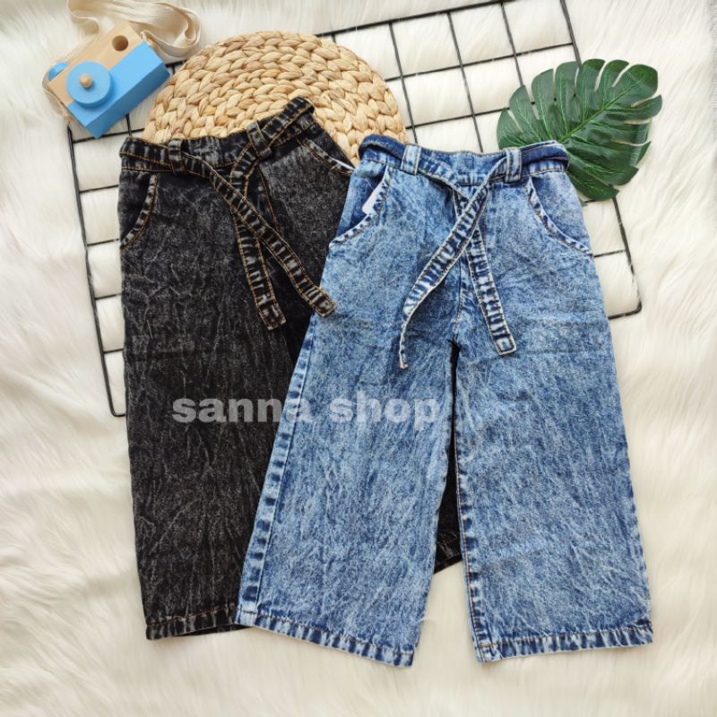 Kulot Jeans Anak Perempuan Snowash Usia 1-9 Tahun , Celana Panjang denim cewek