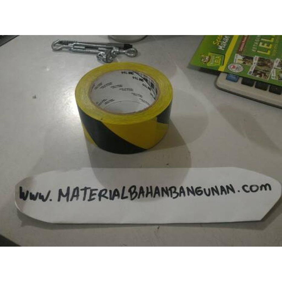 

LAKBAN KUNING HITAM ada lem 3M ASLI police line perkakas