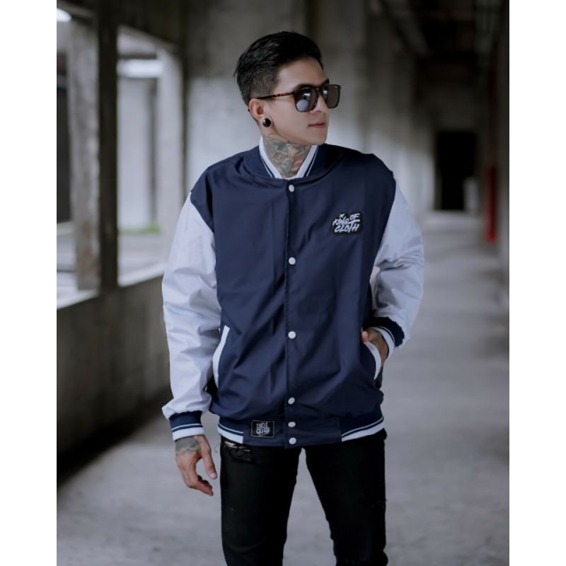 KMOC Jaket Baseball Pria Original Bordir Premium