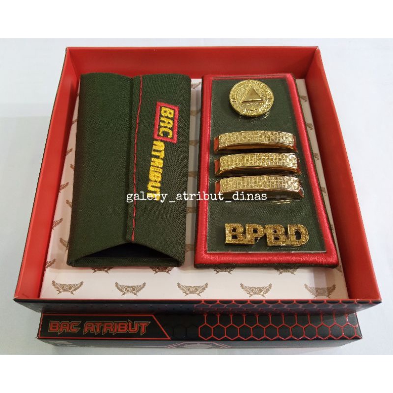 PANGKAT PDH BPBD GOLONGAN 3C LIS MERAH