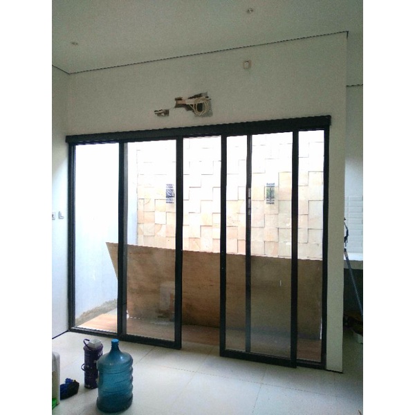 Pintu kaca sleding pintu kaca geser alumunium