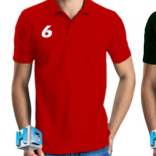 HD | Polo shirt KAOS POLO PRIA / KAOS KRAH | Baju polo pria | atasan pria-6 merah