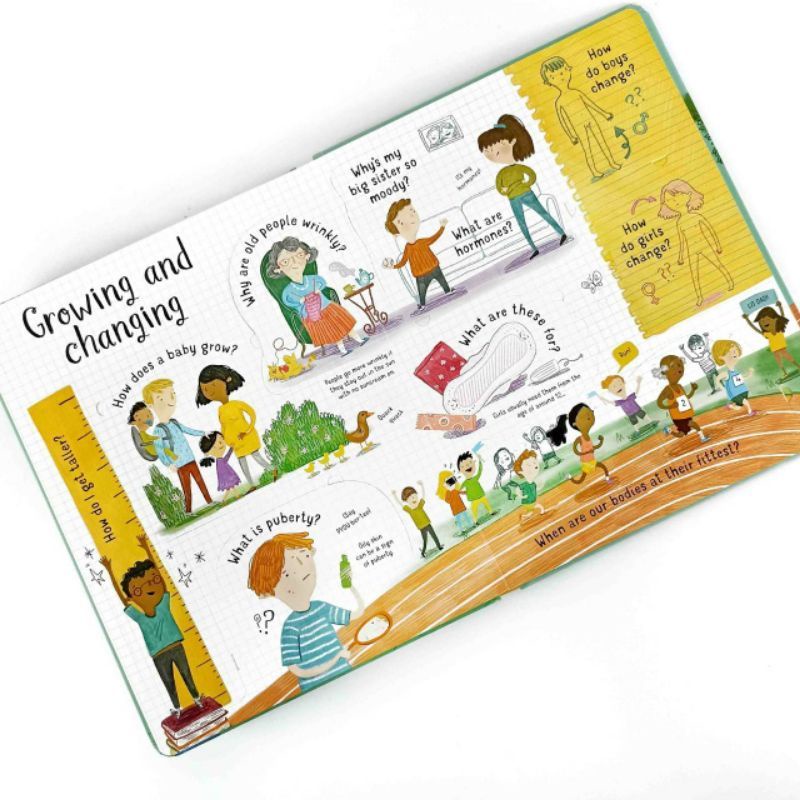 Buku Usborne Lift-the-Flap Questions and Answers about Growing Up