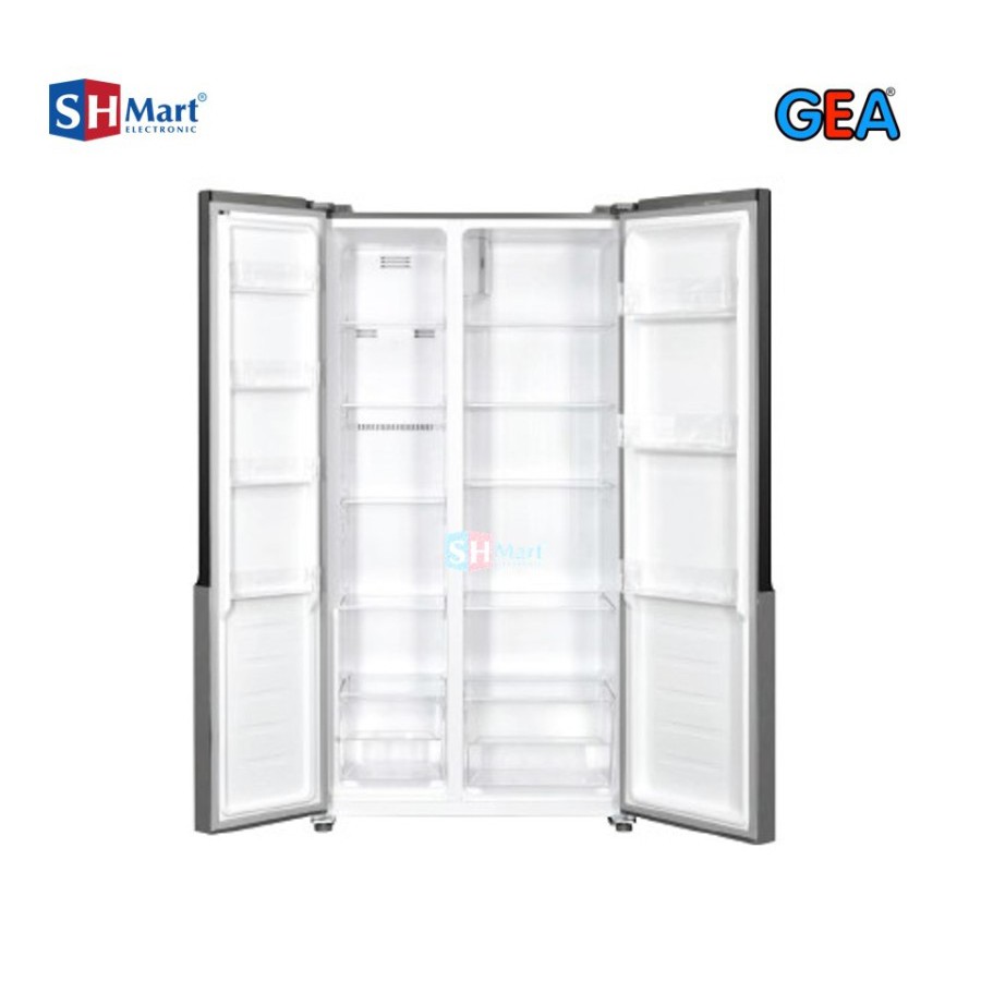 KULKAS SIDE BY SIDE GEA G2D 472 / G2D-472 / G2D472 INOX GARANSI RESMI (MEDAN)