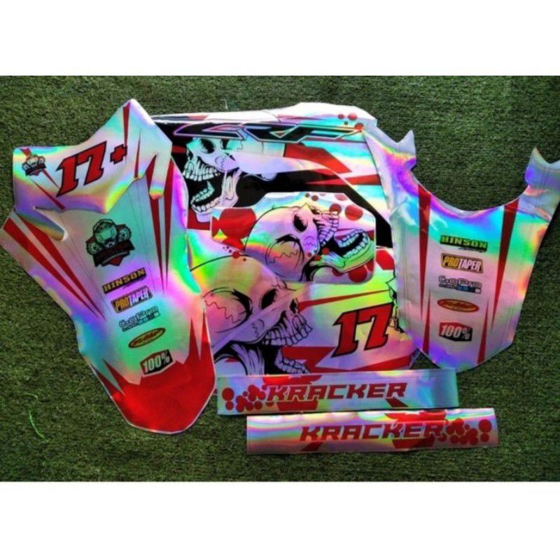 DECAL STICKER HOLOGRAM CRF 150L,KLX, DTRACKER, WR155 FULL BODY(Bahan Max decal)