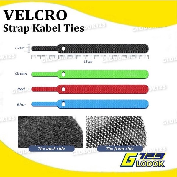 Velcro Cable Tie Tis Organizer Strap Pengikat Penjepit Tali Ikat Kabel