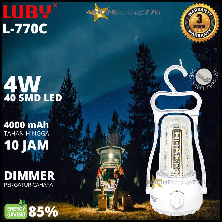 Lampu Emergency Luby L770C / Lampu Darurat Luby L-770C / Rechargeable