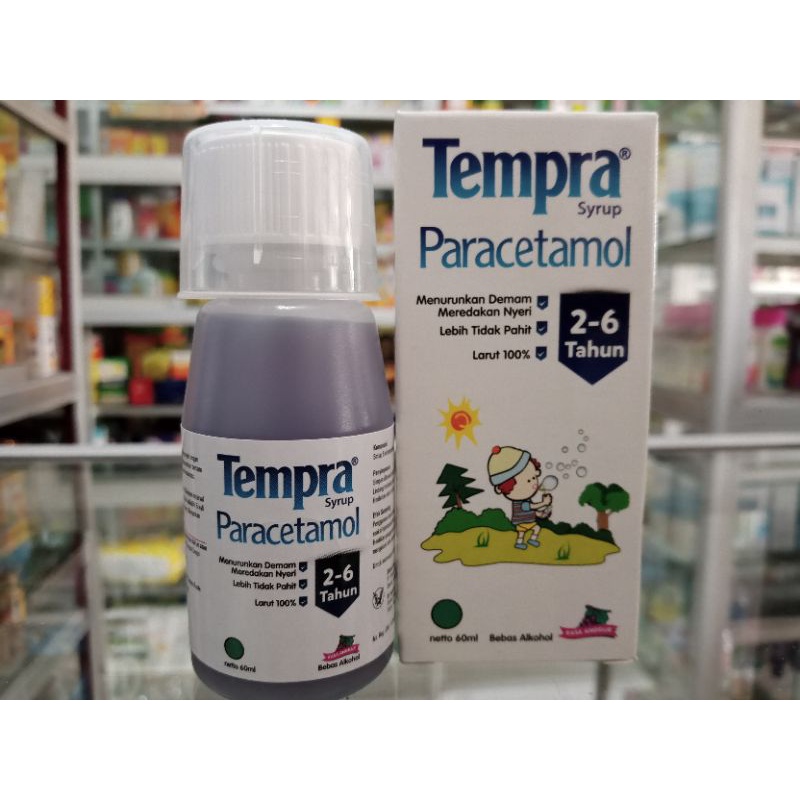 Tempra Sirup 60ml | Rasa Anggur | 2-6Th - ED 10/2024