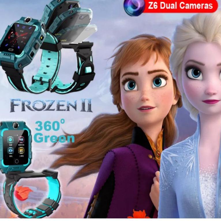 ☇ Jam Tangan Anak Pintar AIMO FROZEN IMOO Emo Z6 SMART WATCH DUAL CAMERA ANTI AIR ROTASI 360 Q19 UNG