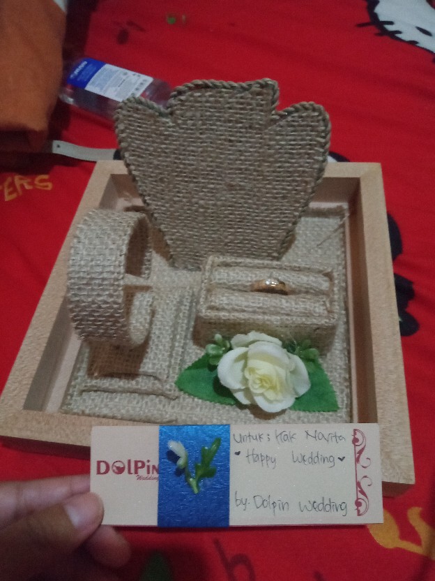 Tempat Perhiasan Seserahan Cincin Gelang Kalung Rustic - Kcgkr