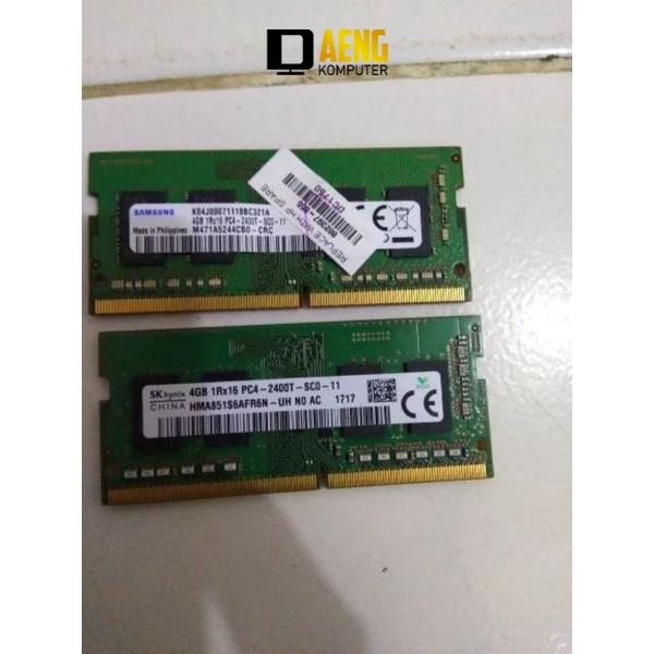 Ram Laptop ddr4 4gb Memory Ram Laptop 4gb ddr4 Original Murah