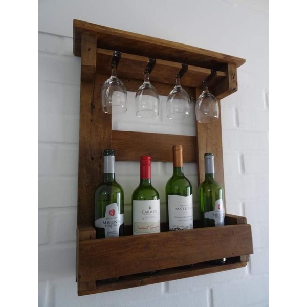 rak wine / rak bir / rak wine kayu / rak bir kayu / rak minuman/ rak wine tempel dinding