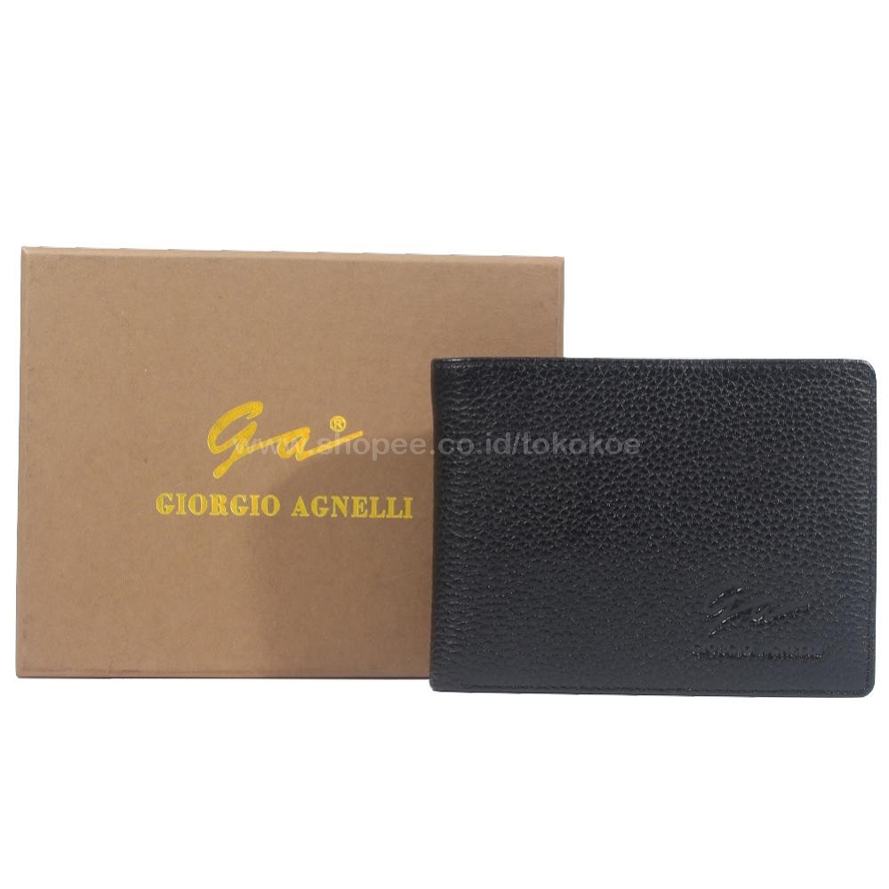 TOKOKOE - Dompet Kulit Pria Original Branded PROMO | Giorgio Agnelli MIL01 Black