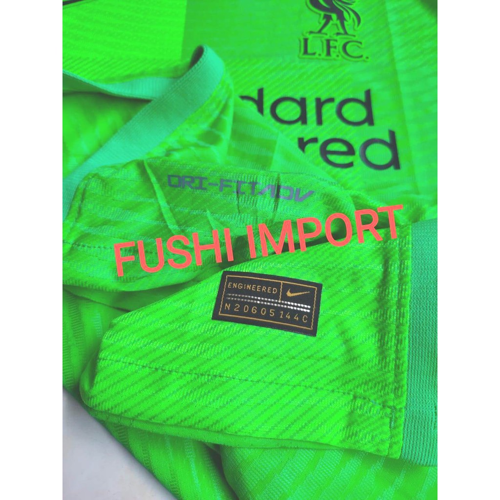 PLAYER ISSUE DRIFIT ADV - JERSEY BOLA LVRPLL GOALKEEPER KIPER HIJAU 2022 VAPORKNIT HQ