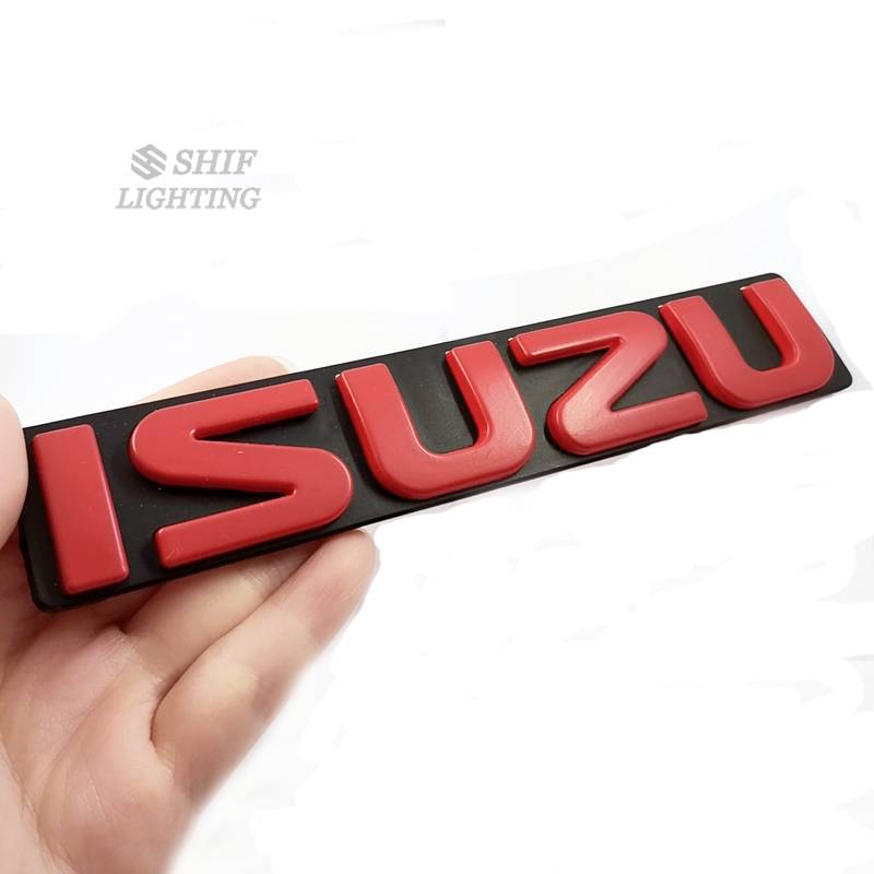 1pc Stiker Emblem Logo Isuzu Bahan Abs Untuk Grill Depan Isuzu Mux Dmax