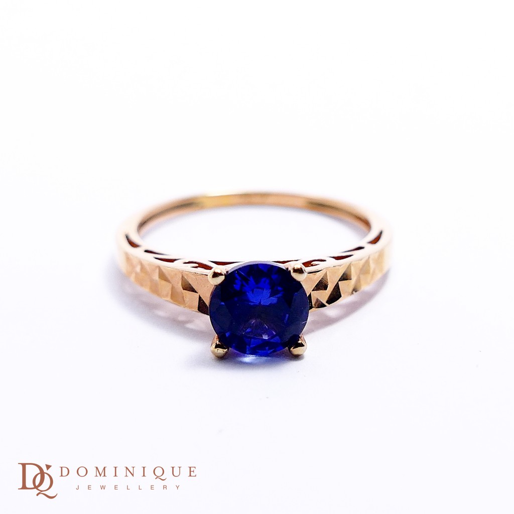 

Dominique Jewellery-Cincin Colour Stone 75% SNI DQC 2385