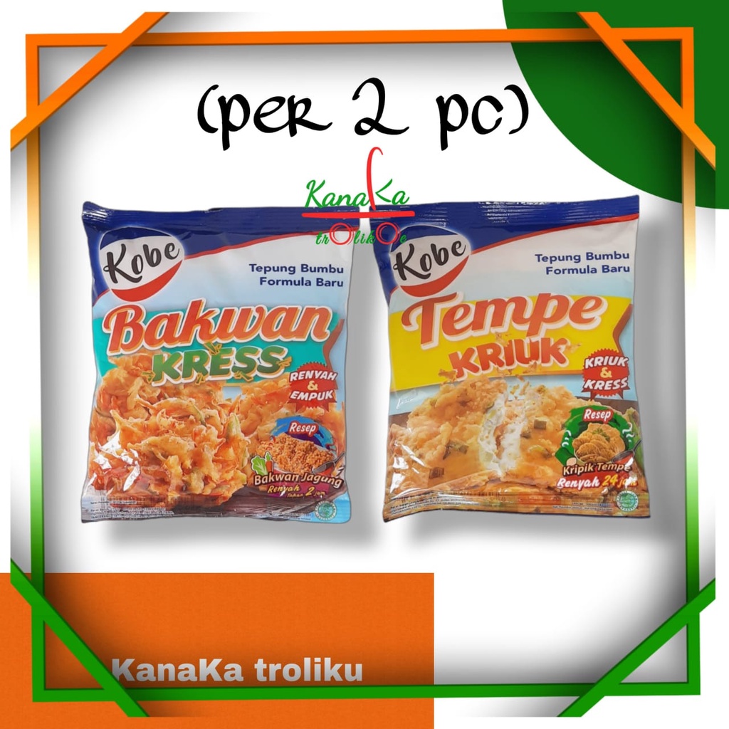 

Tepung Kobe Bakwan Kress / Perkedel || Tempe Kriuk 210g