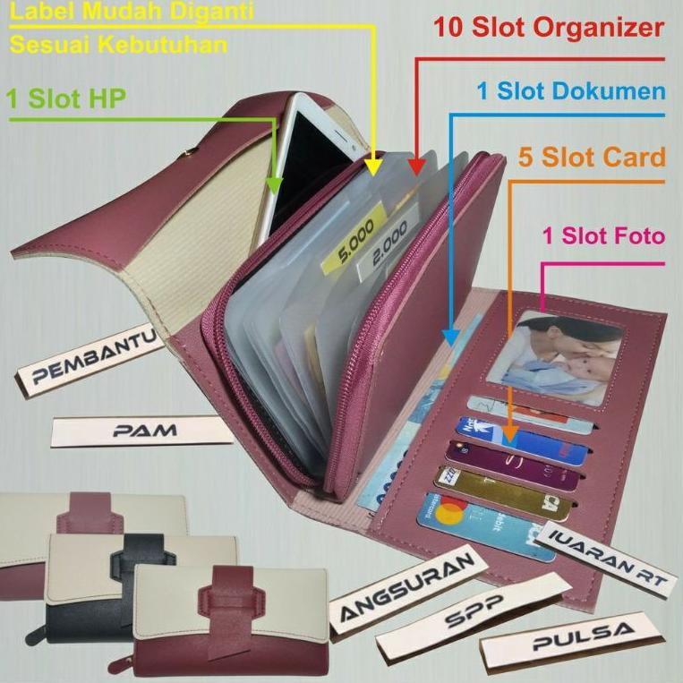 [UA.02Jl22ᴾ] Dompet Organizer-Dompet Harian-Dompet Disiplin-Dompet Budget-Dompet Keuangan
