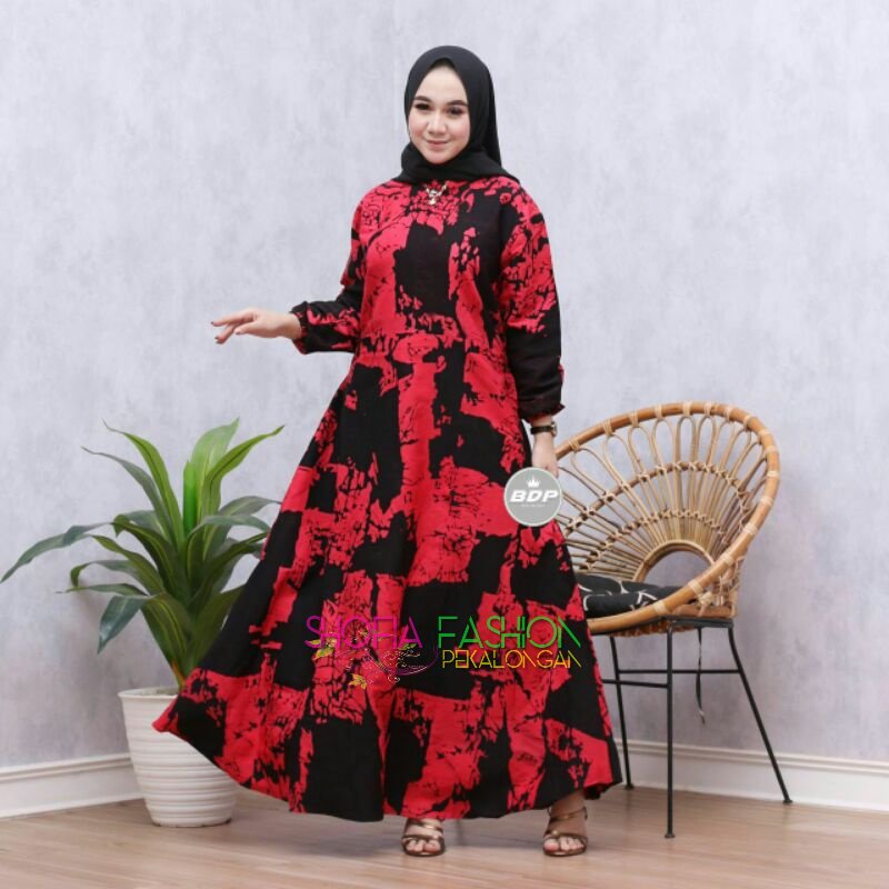 ANNAJA GAMIS SHABILA SHAKILA | gamis busui Motif MARMER