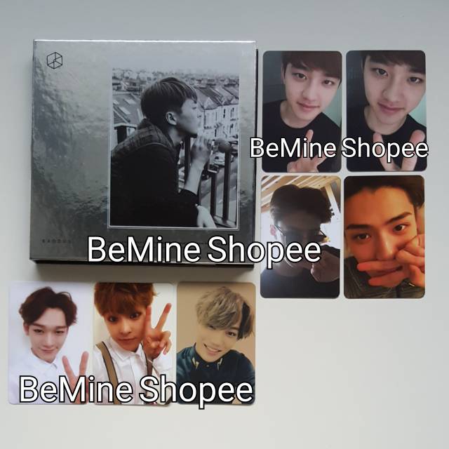 EXO EXODUS CHI ALBUM XIUMIN VERSION SEHUN BAEKHYUN LAY YIXING SUHO JUNMYEON PHOTOCARD
