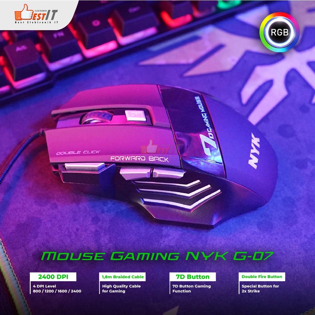 Mouse Gaming Usb PC Laptop Komputer NYK G07