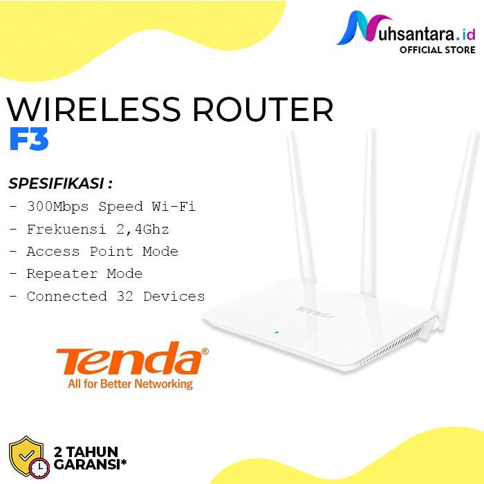 Router Tenda F3 N300 Antena 3 Tenda Router F3 Extender 300Mbps FH303