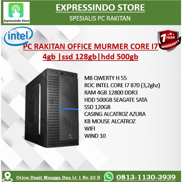 PC RAKITAN OFFICE MURMER CORE I7