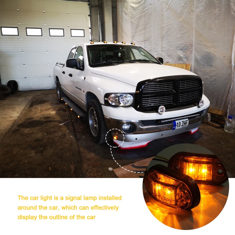 1 Pcs/2 LED Car Piranha Lamp Beads LED Lights] [Auto  Warning Led Lamp] [Lampu Sinyal Sisi Universal LED]