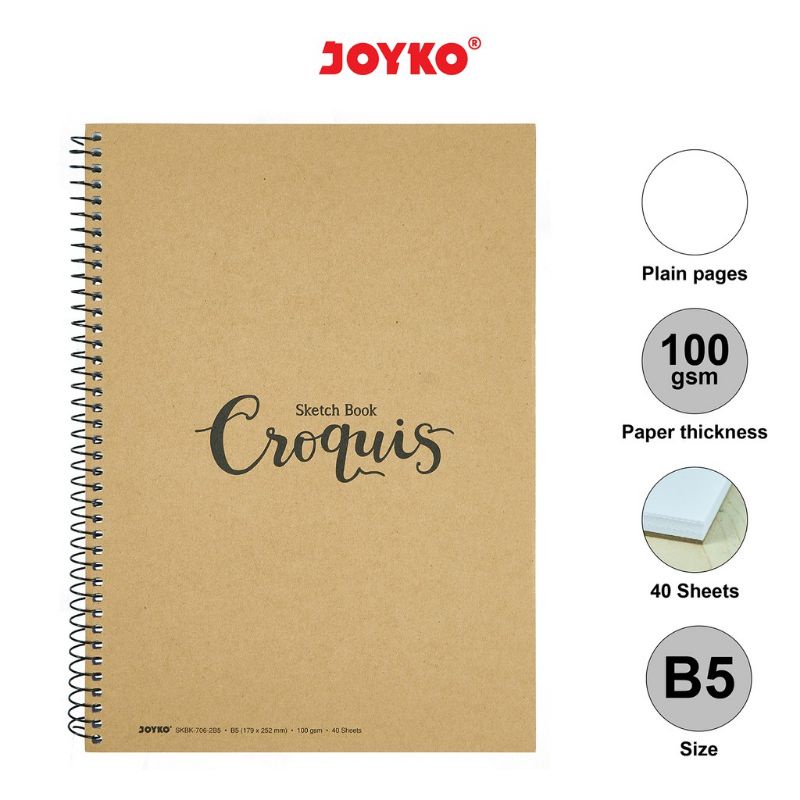 

Joyko SKBK-706-B5 / Buku Sketsa Gambar Sketch Book
