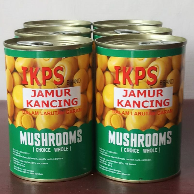 

JAMUR KANCING KEMASAN KALENG (MOKU) BRAND IKPS