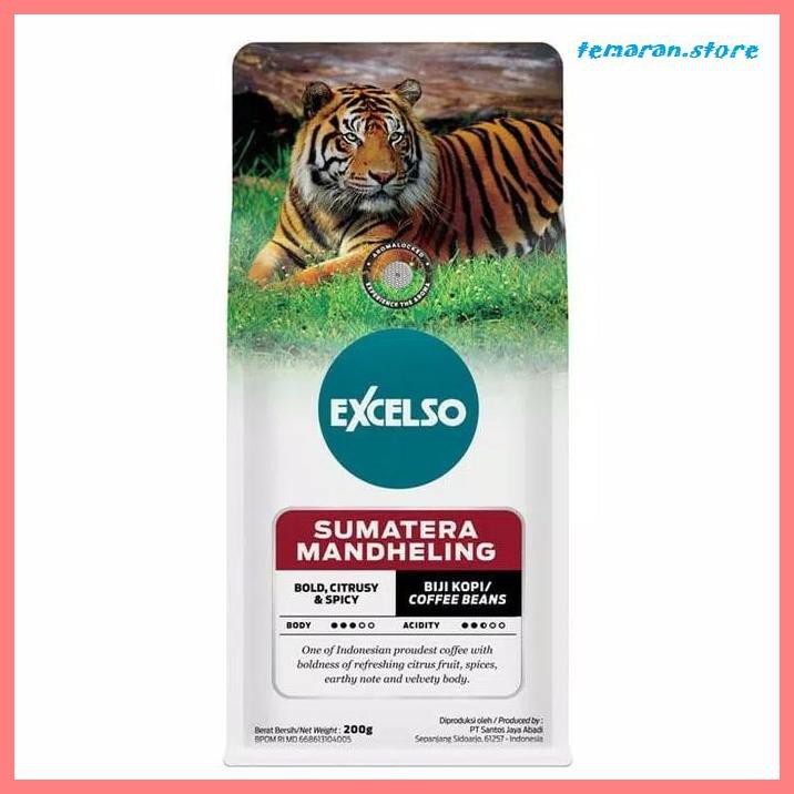 

Kopi- Kopi excelso sumatera mandheling Biji 200 GR -Biji-Kopi.