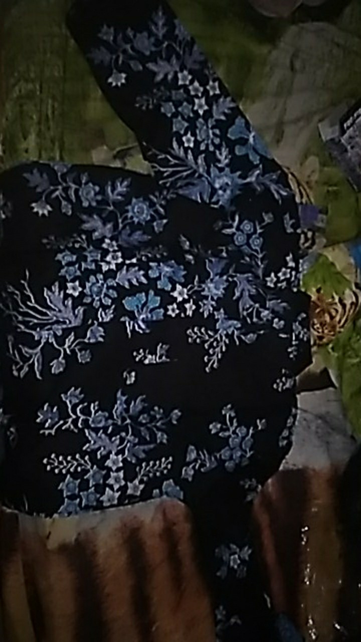 Batik Couple Keluarga - Couple Batik Ori Ndoro Jowi Garansi Termurah Shopee Motif Cibulan Biru