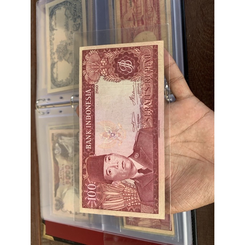 Uang Kuno Soekarno 100 Rupiah XF Seri ZAZ