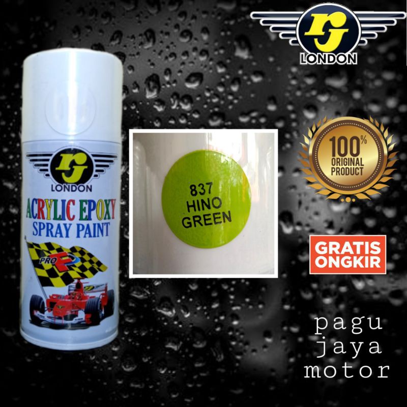 pilox pilok 150cc hino green hijau rj london cat semprot spray paint untuk motor mobil sepeda kayu besi plastik helm velg